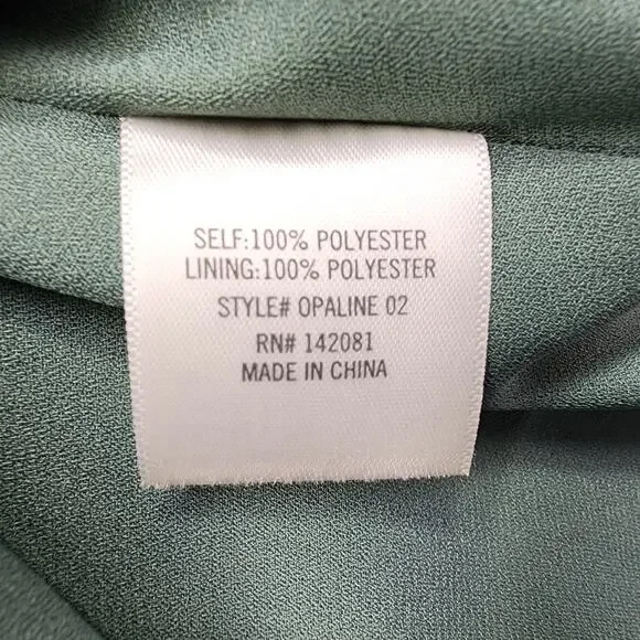 Francescas Blue Rain Dress Womens S Green Floral V-Neck Button Front Mini Lined - Picture 5 of 10